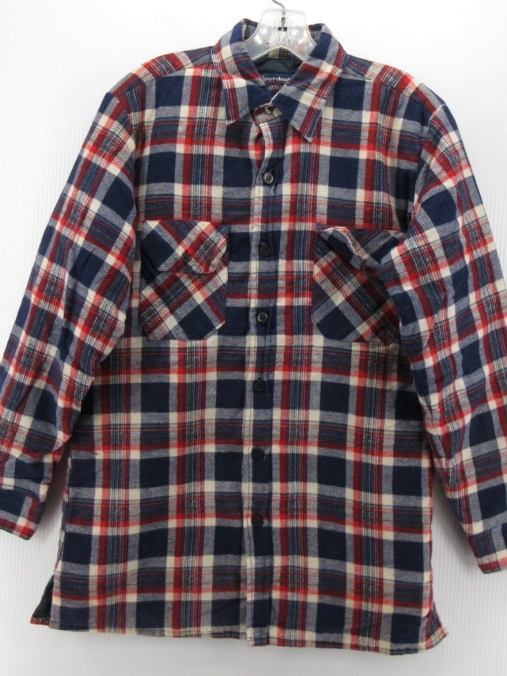 VTG Big Yank Shirt Medium Flannel Plaid Shacket Quilted Lined 90s Y2K